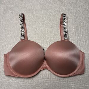 Victoria's Secret Very Sexy Shine Strap Push-up Bra Dusty Rose 36D